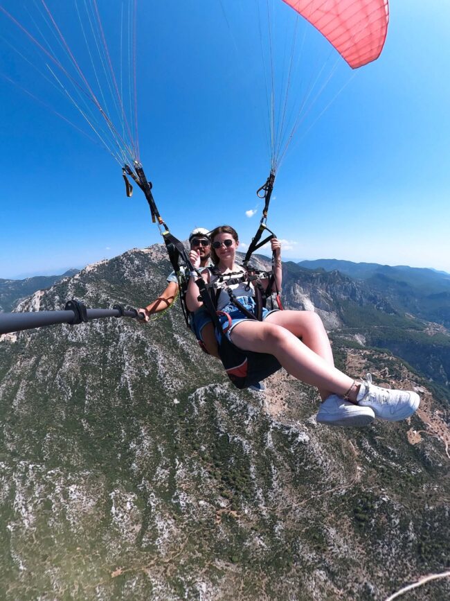 Babadağ 1965 meter paragliding flight altitude with Ölüdeniz view